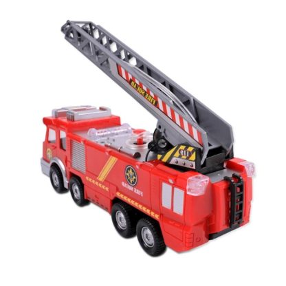 Electric Sounding Lighting Water Spraying Fire Truck Model Car - Image 3