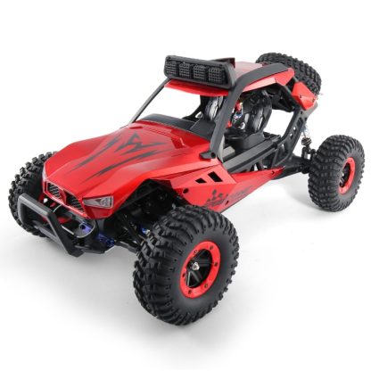 JJR/C Q46 1:12 Mini 2.4G 4WD RC High Speed Vehicle Crawler Off Road Racing Car with LED Light(Red) - Image 2