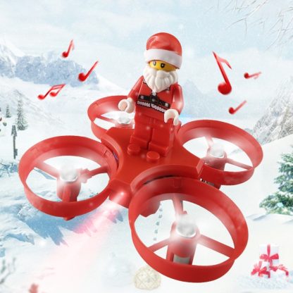 JJR/C H67 Flying Santa Claus WiFi FPV Drone 2.4GHz RC Helicopter with Remote Controller, Song Playing, Headless Mode, Re