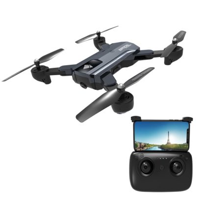 F196 Foldable Drone 2.4GHz 4-Axis WiFi RC Quadcopter with Dual Cameras & Remote Control, Super Long Battery Life, Gestur