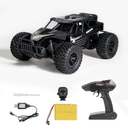 HELIWAY DM-1801 2.4GHz Four-way Remote Vehicle Toy Car with Remote Control & 480P HD WiFi Camera(Black) - Image 3