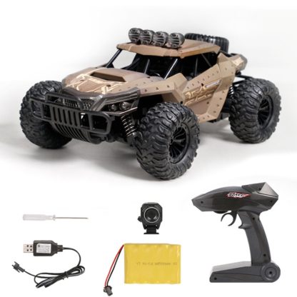 HELIWAY DM-1803 2.4GHz Four-way Remote Vehicle Toy Car with Remote Control & 480P HD WiFi Camera(Brown) - Image 3