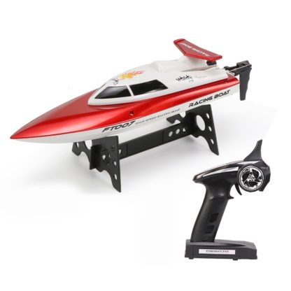 HELIWAY FT007 4-Channel 2.4GHz R/C Racing Boat Speed Boat Kids Toy with Remote Controller(Red)