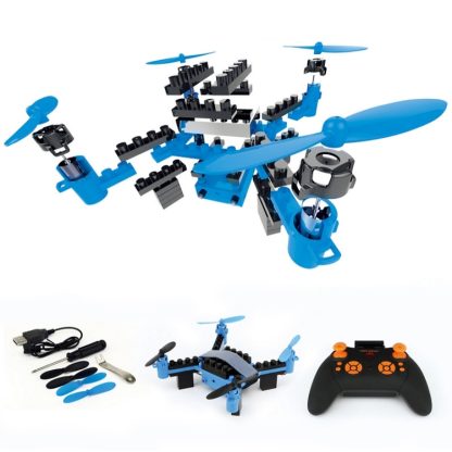 HELIWAY 902HS Assembling Blocks 6-Axis Quadcopter with Remote Control & 0.3MP WIFI Camera, Support  Headless Mode & Alti - Image 3