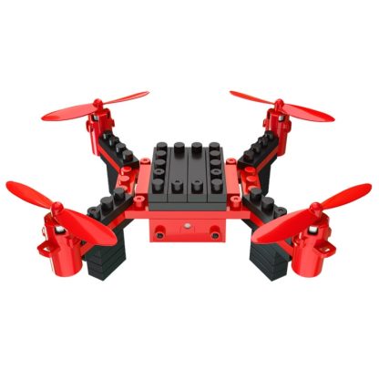 HELIWAY 902 Assembling Blocks 6-Axis Quadcopter with Remote Control, Support  Headless Mode(Red)