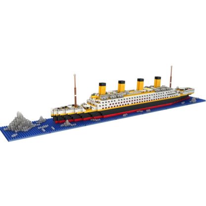 Titanic DIY Assembled Building Blocks Boat Children Educational Toy - Image 2