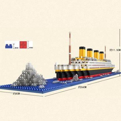 Titanic DIY Assembled Building Blocks Boat Children Educational Toy - Image 3