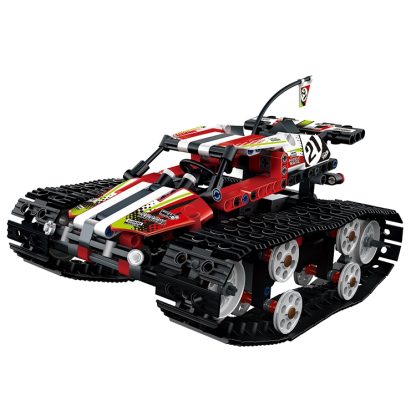 MoFun 13023 DIY Assembled Electric Crawler High Speed Car 2.4G Four-way Remote Control Car(Red) - Image 2