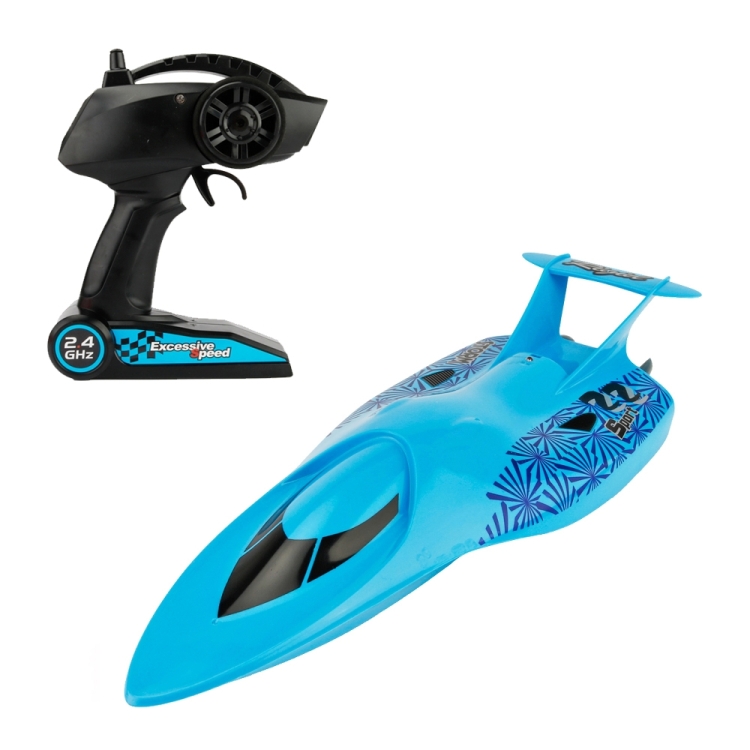 3322 4-Channel 2.4Ghz Radio Control Racing Boat RC Speedboat Kids Toy with Remote Controller(Blue)