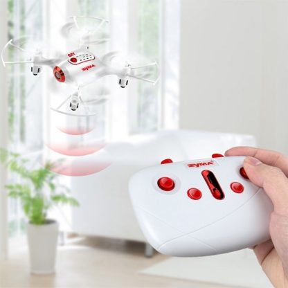 SYMA X20 4-Channel 3D Flip 2.4GHz FPV Mini Pocket Radio Control Quadcopter with LED Light & Remote Controller(White)