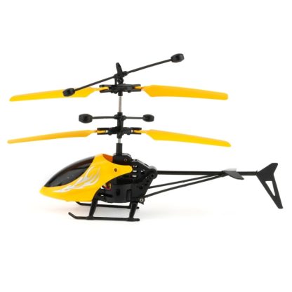 Utoghter 69202 2CH Infrared Sensor Mini Helicopter with LED Light(Yellow) - Image 3