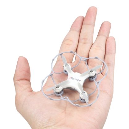 CX-10SE Mini 3D Flip 4-Channel Radio Control Quadcopter with 6-axis Gyro & LED Light & Remote Controller(White)