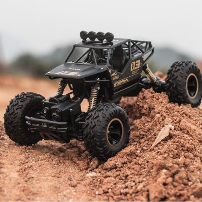 HD6141 1:16 Mountain-climbing Bigfoot Four-wheel Children Remote-controlled Off-road Vehicle Toy(Black) - Image 2