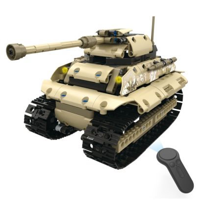 MoFun 13011 DIY Assembled Electric Patriotic Tank 2.4G Four-way Remote Control Car