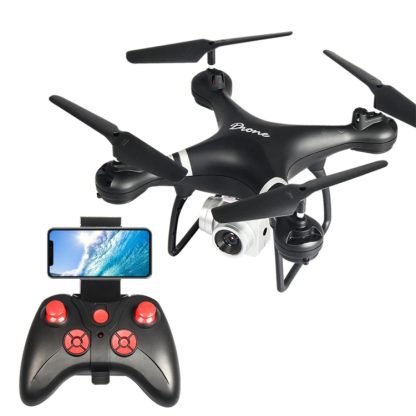 LanSenXi LF608 2.4G 4CH 30W High Definition Aerial Foldable Wifi FPV Selfie RC Helicopter Drone Quadcopter(Black)