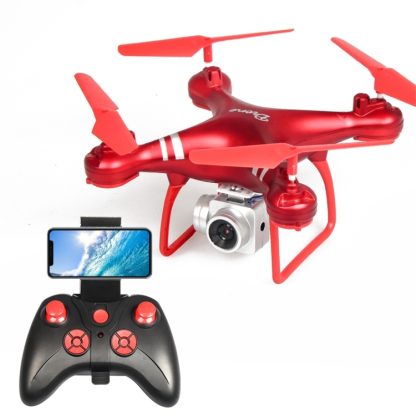 LanSenXi LF608 2.4G 4CH 30W High Definition Aerial Foldable Wifi FPV Selfie RC Helicopter Drone Quadcopter(Red)