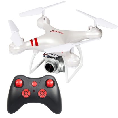 LanSenXi LF608 2.4G 4CH 30W High Definition Aerial Foldable Wifi FPV Selfie RC Helicopter Drone Quadcopter(White)