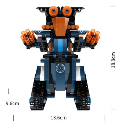 MoFun BB13002 2.4G Four-way Remote Control Assembling Blocks DIY Assembled Electric Robot Robert M2 - Image 3