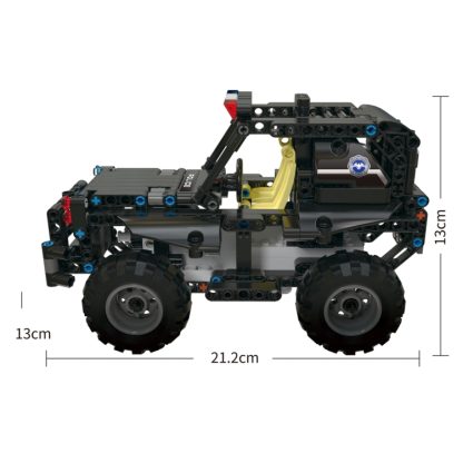 MoFun BB13005 2.4G Four-way Remote Control Assembling Blocks DIY Assembled Electric 1:18 Armed Patrol Car - Image 3