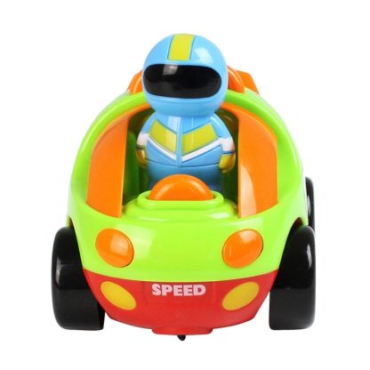 MoFun 508A Two-way Cartoon Remote Control Car Children Toy Car with Light & Music & Engine Sound(Green) - Image 2