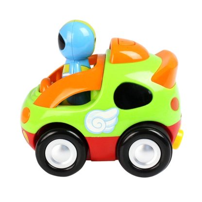 MoFun 508A Two-way Cartoon Remote Control Car Children Toy Car with Light & Music & Engine Sound(Green) - Image 3