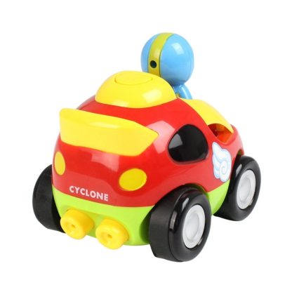 MoFun 508A Two-way Cartoon Remote Control Car Children Toy Car with Light & Music & Engine Sound(Red) - Image 3