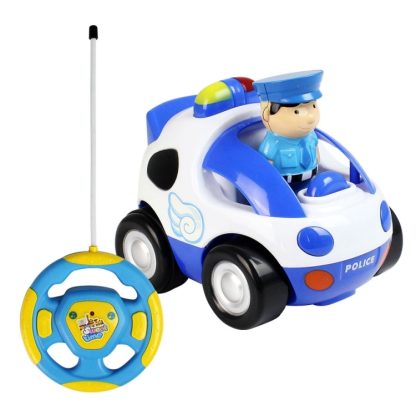 MoFun 508B Two-way Cartoon Remote Control Car Children Toy Car with Light & Music & Engine Sound(White)