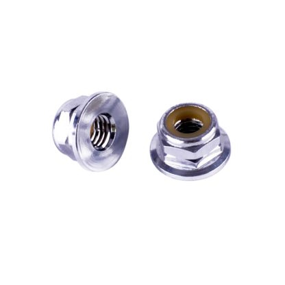 2 PCS M5 Aluminum Alloy CW / CCW Self-lock Nut for 22 Series Brushless Motor(Silver) - Image 3