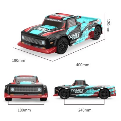 JJR/C Q125 2.4G 4WD 22000rpm High Rotational Speed RC RV Car Kids Toy (Red) - Image 2