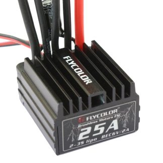 Flycolor Thunder Series 25A Sensorless Brushless Electronic Speed Controller for RC Car