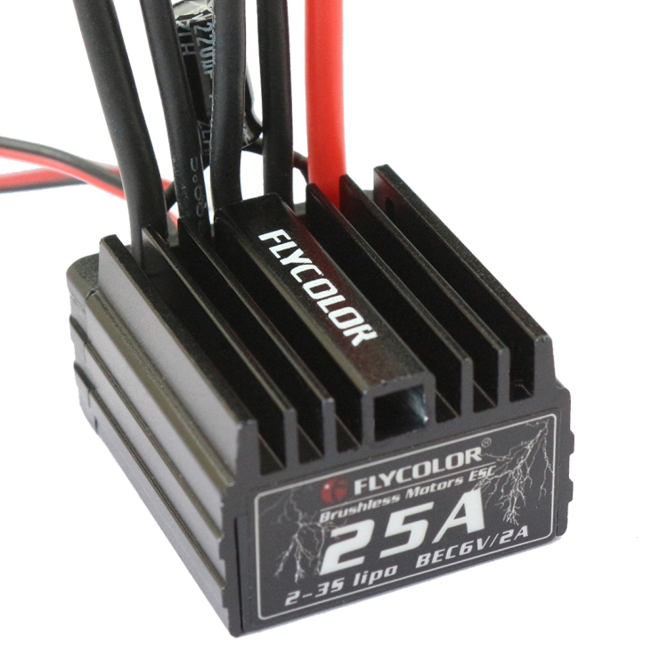 Flycolor Thunder Series 25A Sensorless Brushless Electronic Speed Controller for RC Car