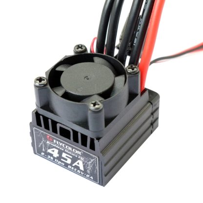 Flycolor Thunder Series 45A Sensorless Brushless Electronic Speed Controller with Fan for RC Car - Image 3