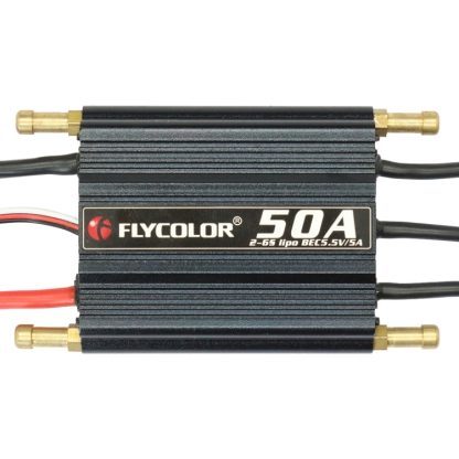 Flycolor Flymoster Series 50A 2-6S Waterproof Electronic Speed Controller for RC Boat - Image 2