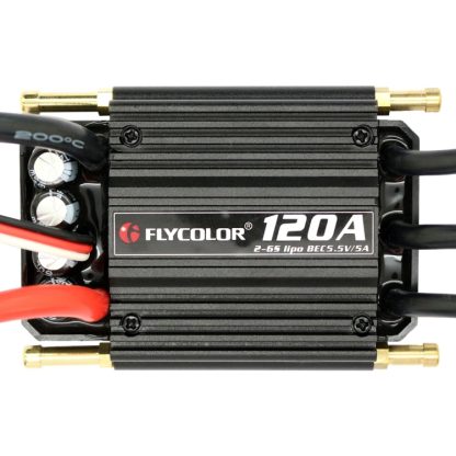 Flycolor Flymoster Series 120A 2-6S Waterproof Electronic Speed Controller for RC Boat - Image 2