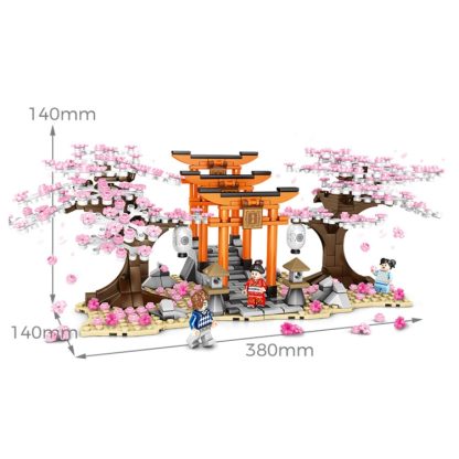 SEMBO 601075 Cherry Blossom Series Puzzle Assembled Toy Small Particle Building Blocks - Image 2