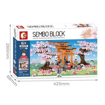 SEMBO 601075 Cherry Blossom Series Puzzle Assembled Toy Small Particle Building Blocks - Image 3