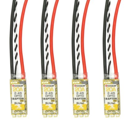 4 PCS Flycolor Raptor 390 20A 2-4S Electric Speed Controller - Image 2