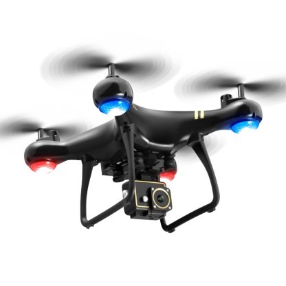 LSRC LF608 Pro 2.4G Wifi FPV 4K HD Camera RC Drone Quadcopter, Single Camera (Black)