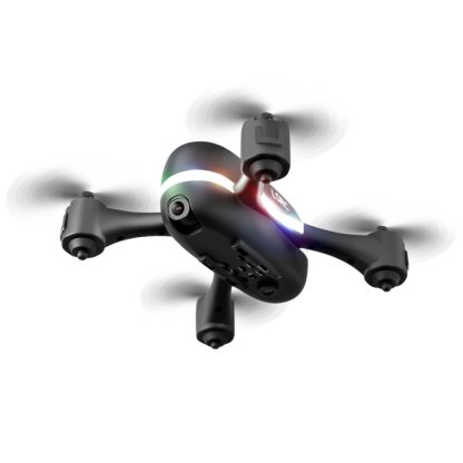 LSRC Rainbow Light 2.4GHz RC Mini Drone Toys Gift, Single Lens 480P (Black) - Image 3