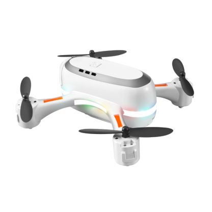 LSRC Rainbow Light 2.4GHz RC Mini Drone Toys Gift, Single Lens 480P (White) - Image 2