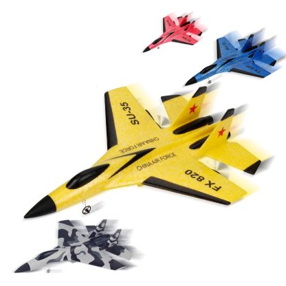 JJR/C FX620 SU35 RC Remote Control Airplane 2.4G RC Plane Glider Airplane EPP Foam Toys, with Lights(Red) - Image 2