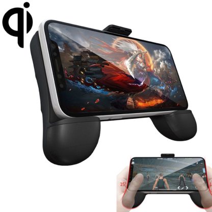 RK GAME 7th 1500mAh Power Bank ABS Stand Gamepad Game Controller for 2.4-3.5 inch Android & iOS Phone(Black)