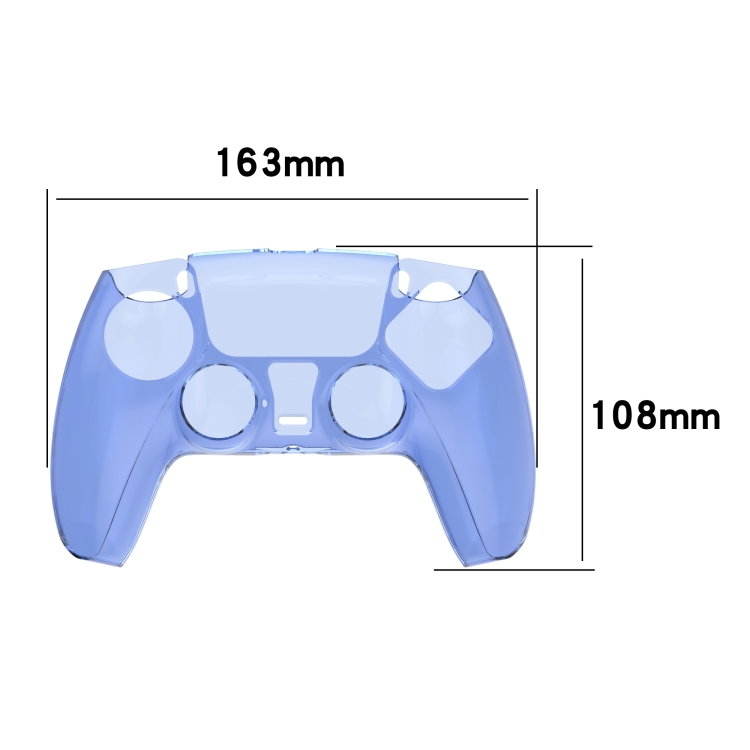 For PS5 Gaming Controller Gamepad PC Transparent Protective Case(Pink) - Image 3