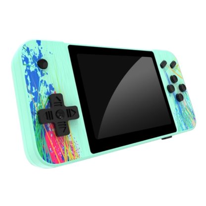 G3 Macaron 3.5 inch Screen Handheld Game Console Built-in 800 Games(Green)