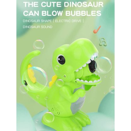 JJR/C V06 Dinosaur Sound Effect Electric Bubble Machine, Version:Charging(Green) - Image 3