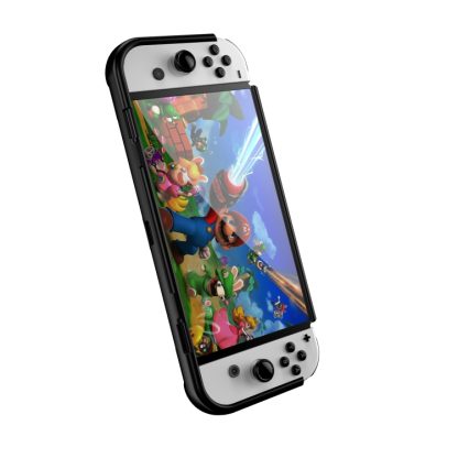 Anti-slip and Shockproof Game Console TPU Protective Cover for Nintendo Switch OLED(Black) - Image 2