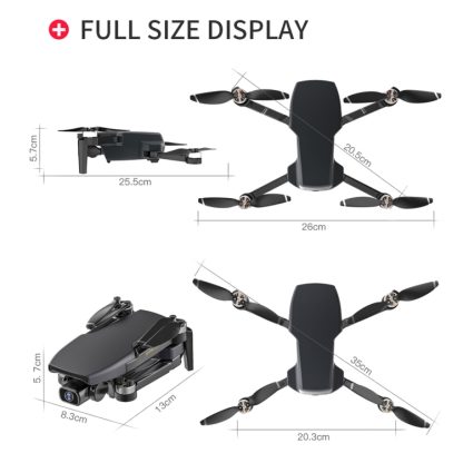 ZLL SG108 GPS Folding RC Drone with 4K Electric Adjustment Dual Camera(Black) - Image 2