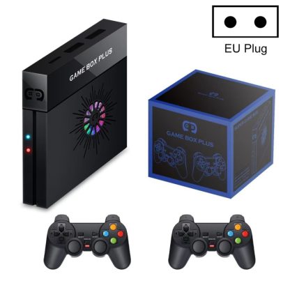 X6 Game Box 4K Video Games Console Magic Box with 2.4GHz Controller, Capacity:64GB(EU Plug)