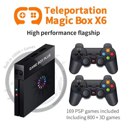 X6 Game Box 4K Video Games Console Magic Box with 2.4GHz Controller, Capacity:64GB(EU Plug) - Image 2