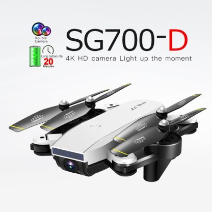 ZLL SG700D Folding 4K HD Dual Camera RC Drone Quadcopter(White) - Image 2